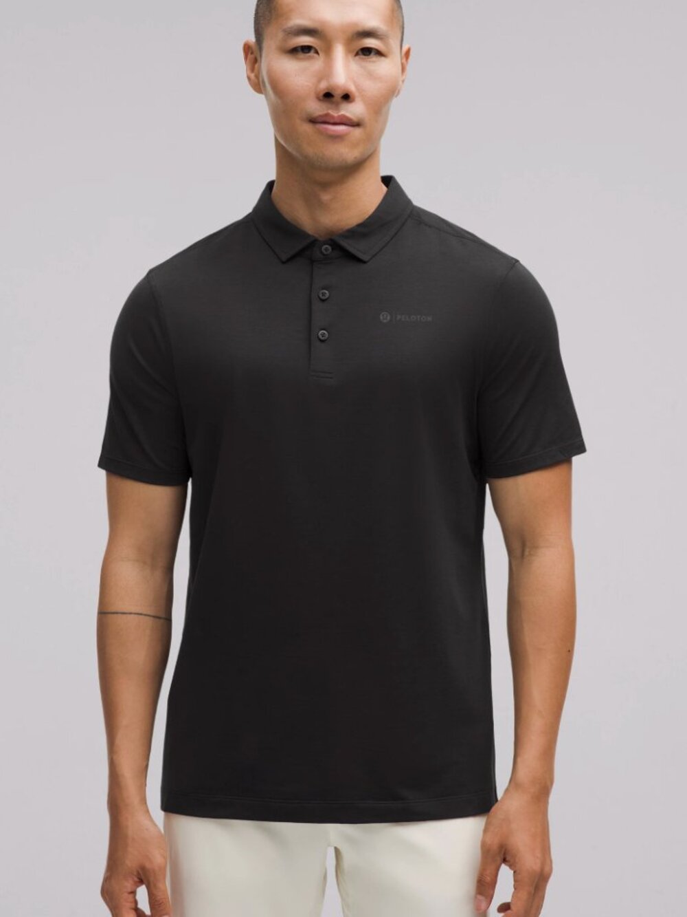 NWT Lululemon x Peloton Evolution Short-Sleeve Polo Shirt Black Sz M